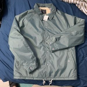 Olive Fur Coach Jacket